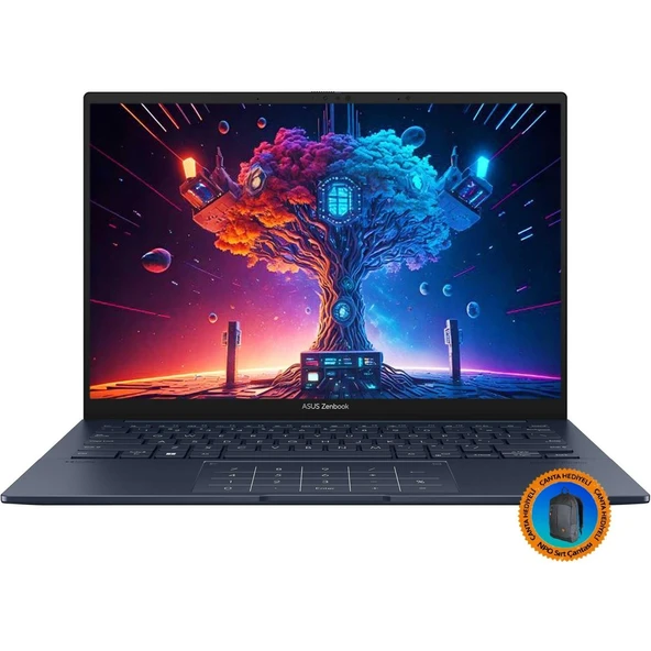 Zenbook 14 UX3405MA-QD511A3 Ultra7 155H 16GB 1tbssd 14" Wuxga W11P Dizüstü Bilgisayar-CNT004