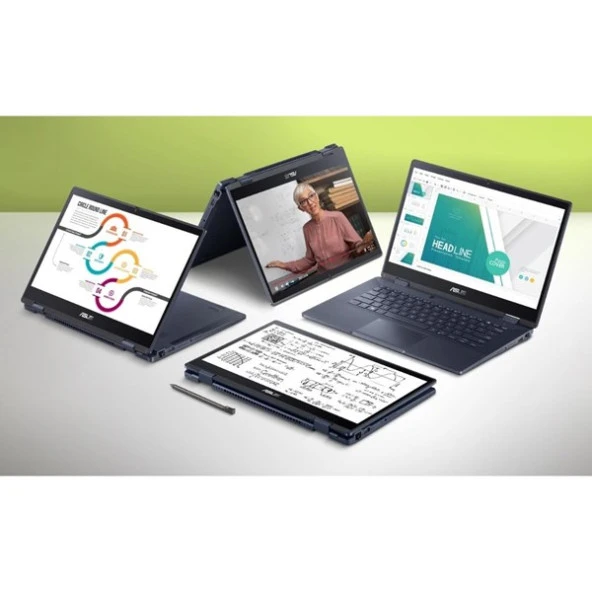 ASUS 14" Dokunmatik Expertbook B3 Flip B3402FBA-I58512B1D Core I5 1235U-16GB RAM-512GB Nvme-Fdos