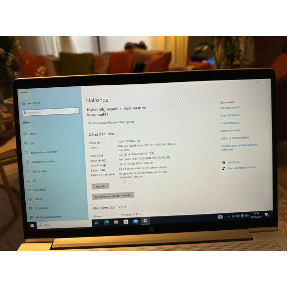 HP Probook 440 G8 27H78EA I5-1135G7 16 GB 1TB SSD 14" W10P FHD Dizüstü Bilgisayar