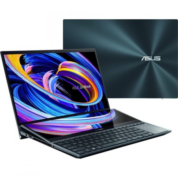 ASUS Zenbook Pro Duo OLED Ux582zm-H2036w Intel Core Intel Core I7 12700H 32Gb 1Tb SSD RTX 3060 Windows 11 Home 15.6" UHD 4K Taşınabilir Bilgisayar