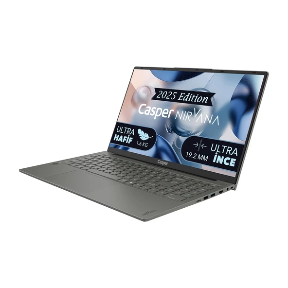 Casper Nirvana X600.1362-DV00R-G-F Intel Core I7-13620H 32GB RAM 500GB Nvme SSD Windows 11 Pro Laptop
