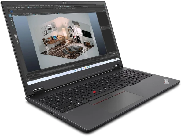 Lenovo Thinkpad Mws P16V V2 Intel Ultra-7 155H 48GB 5600MHZ 512GB SSD SSD Nvıdıa 6GB/RTX1000ADA W11PRO Workstation Bilgisayar WS21KX003BTX05+Zettaçanta