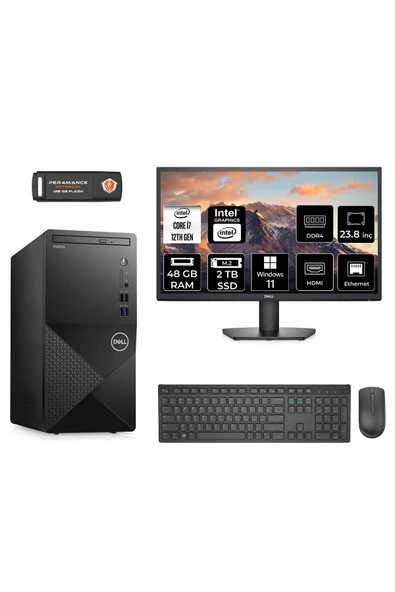 Dell Vostro 3910 AEM3910S094 I7 12700 48GB RAM 2TB SSD 23.8" W11H Masaüstü Bi̇lgi̇sayar
