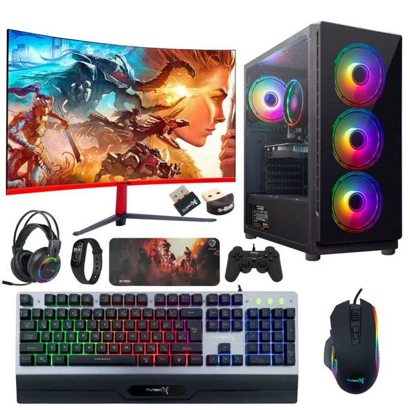 Turbox Tx2310 I7 2600 16GB RAM 256GB SSD 1TB HDD 4GB GTX750Ti 27 Inç Curved Masaüstü Oyun Bilgisayarı