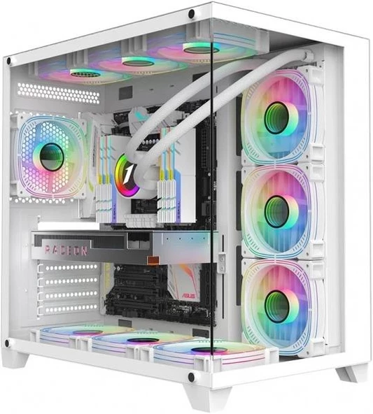 Dfs Gaming White-Garen Ryzen 7 7800X3D-RTX 4070 Ti Super-B650-1TB M.2-32GB DDR5 RAM Oyuncu Bi̇lgi̇sayari