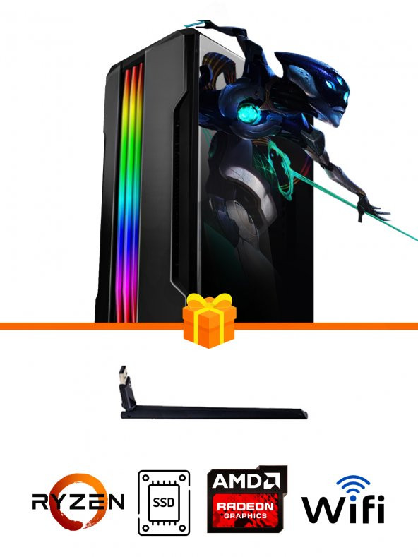 Ramtech Gaming RG505-047 R5 5500 32GB RAM 512GB SSD RX550/4GB Oyuncu Bi̇lgi̇sayari