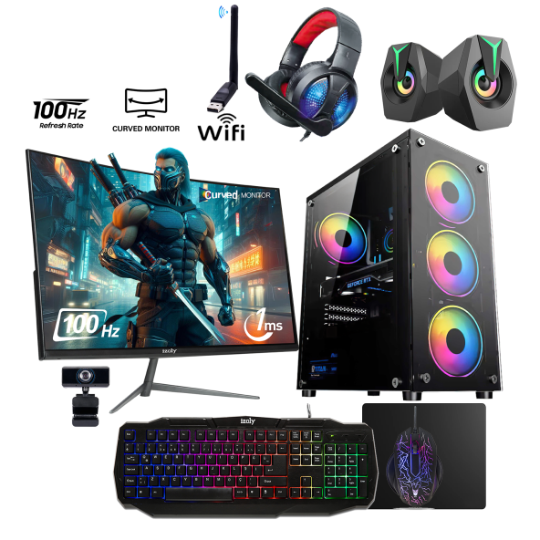 İzoly N12x Mega I5-3470 16GB 256GB Sdd 1TB HDD GT730 4GB 24" Oyuncu Masaüstü Bilgisayarı