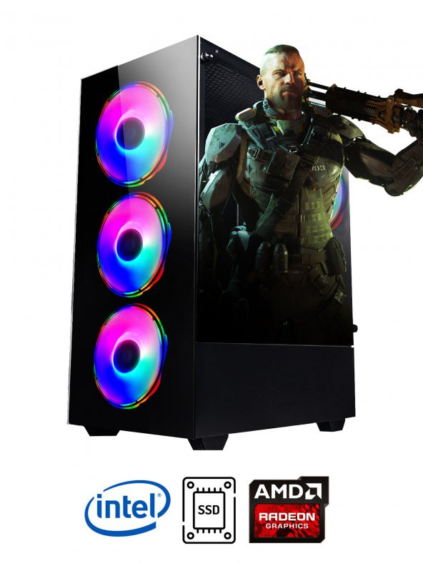 Ramtech Fullforce FF227 I5-4670S 16GB RAM 128GB SSD Rx/550 Oyuncu Masaüstü Bi̇lgi̇sayar