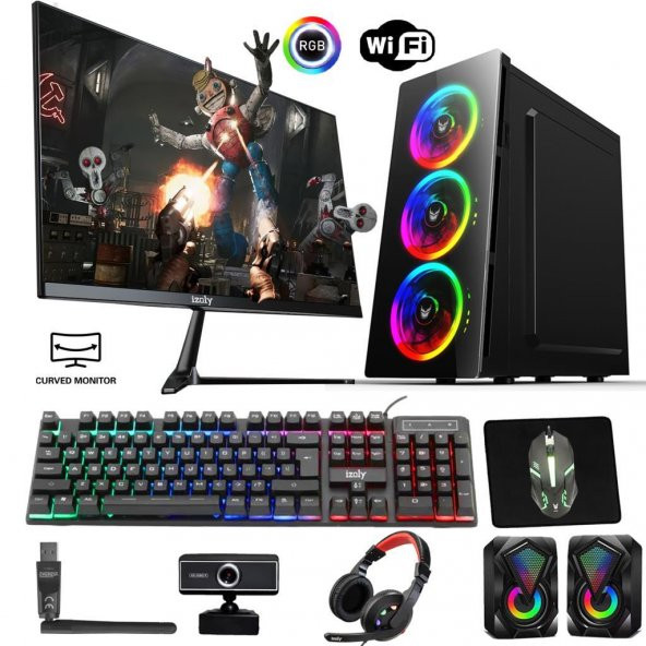 İzoly Warlock I7-860 16GB 256GB SSD GT740 4GB 24 Oyuncu Masaüstü Bilgisayarı