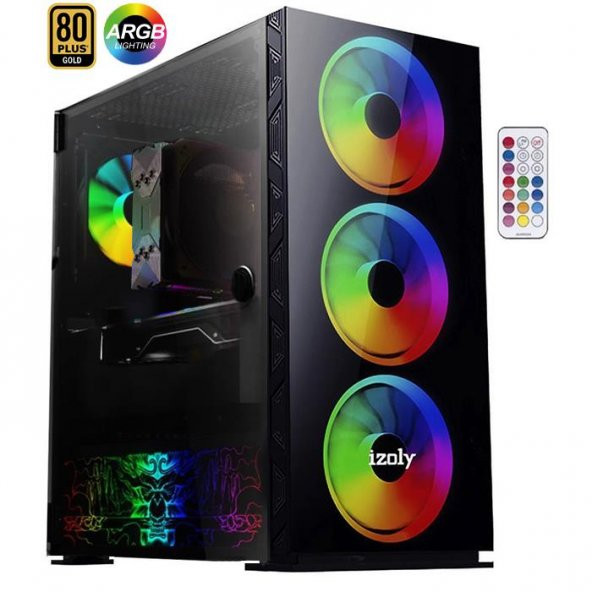 İzoly Perseus Ryzen 5 3600 16GB 512GB SSD GTX1660S 6GB Oyuncu Masaüstü Bilgisayarı