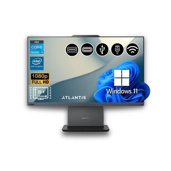Lenovo Thinkcentre Neo 50a 24 Gen 5 I5-13420H 32GB 1TB M.2 SSD 12SC000QTR ATL34 23.8" W11Pro All in One Bilgisayar