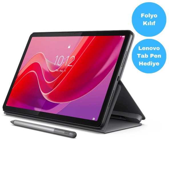 Lenovo Tab K11 TB330FU 11'' 4GB + 128GB Wuxga Wi-Fi Tablet ZADC0072TR Kılıf ve Lenovo Tab Pen Hediyeli