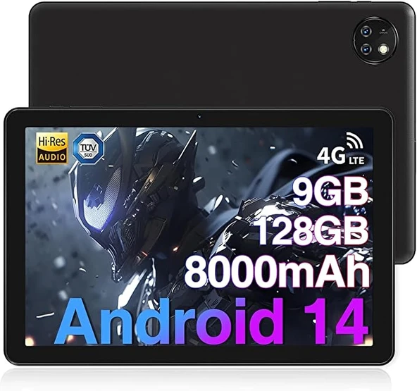 Doogee T10W 8000mAh Pil 10" 128GB/1TB Tf Dört Çekirdekli Android Çift Kamera 2.4G/5G WiFi Tablet