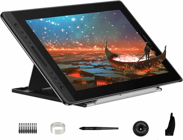 Huion Kamvas Pro 16 Tam Lamine Eğimli Grafik Çizim Tableti