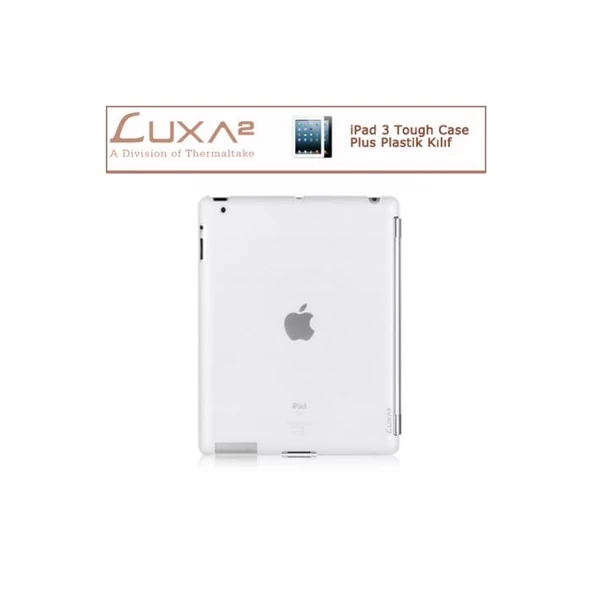 LUXA2 iPad 3 Tough Case Plus Plastik Kılıf - Beyaz LHA0063-a
