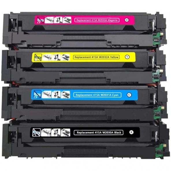Xplus HP Color Laserjet Pro Mfp M479FDW Uyumlu 4 Renk Muadil Toner Seti