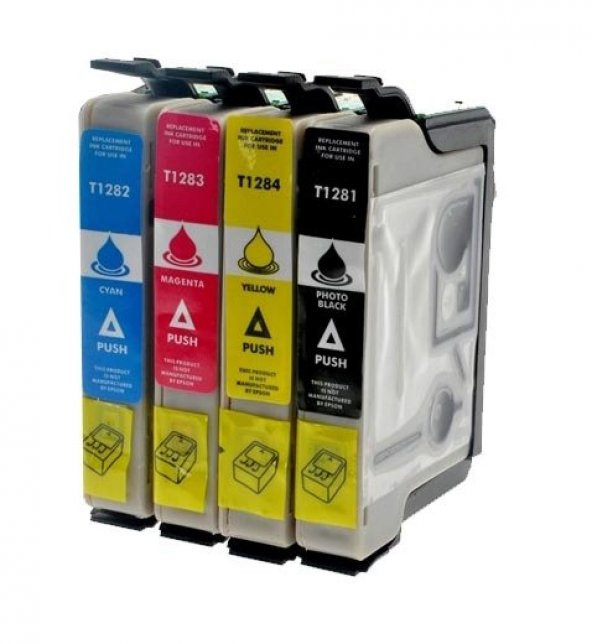 Epson Stylus Sx-125 Muadil Kartuş Takım / Epson T1285 Muadil Kartuş Set