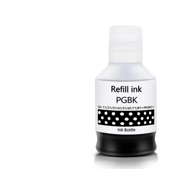 Canon Uyumlu Gı-41 G1420 G2420 G2460 G3420 G3460 Siyah Muadil Mürekkep 135 Ml