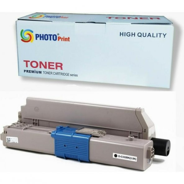 Okı MC363 C332 / MC363 Siyah Ithal Muadil Toner 3.500 Syf Renkli
