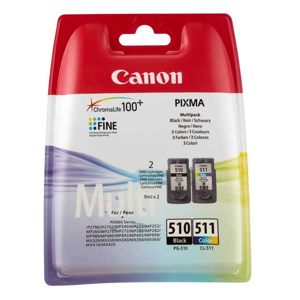 Canon Pg-510/Cl-511/2970b010 Orijinal Kartuş Avantaj Paketi