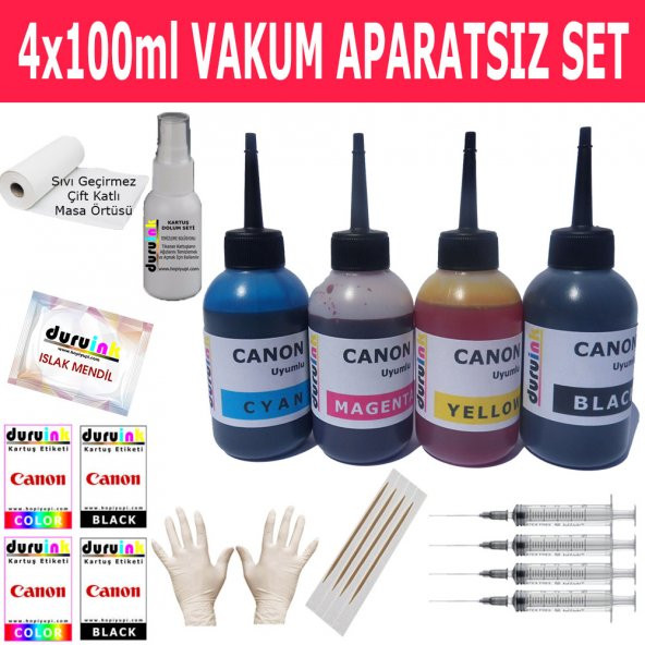 Canon Pg 46 Cl 56 Kartuş Mürekkep Dolum Seti̇ 4X100ML Renk