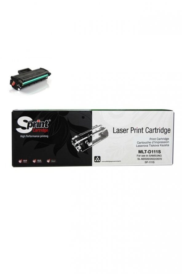 Samsung Mlt-D111s Chipli Siyah Lazer Toner Kartuşu (m2020, M2020w, M2070, M2070w, M2070fw)