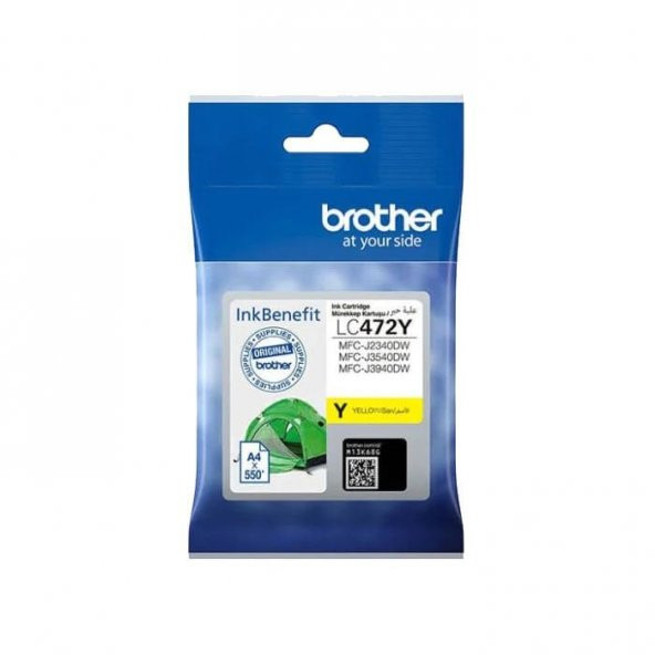 Brother LC472 Orjinal Kartuş Sarı / Mfc-J2340 / Mfc-J3540/ Mfc-J3940