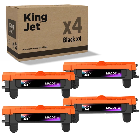 Kingjet MA2001w Muadil Toner 4'lü Paket - Kyocera Uyumlu Tk-1240/Tk-1248 Muadil Toner