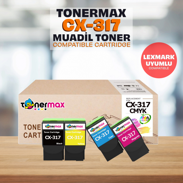 Lexmark CX517de Muadil Toner Takım