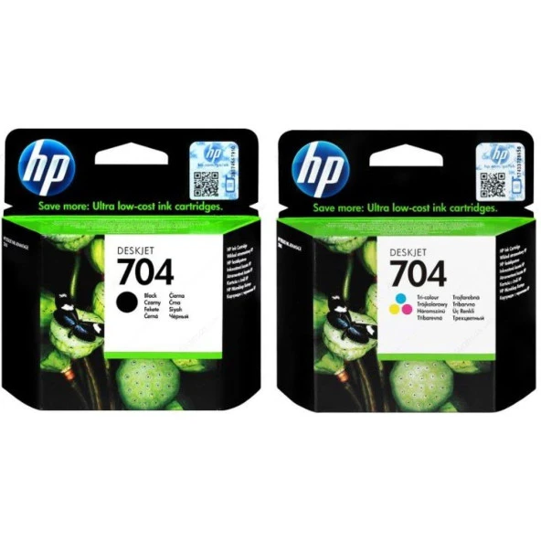 HP Deskjet 2060 / Cn692A / Cn693A / 704 Kartuş Seti