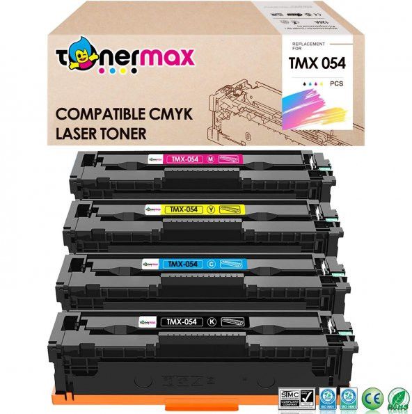 Canon Crg-054 Muadil Toner Set/Lbp-621Cw /Lbp-640C /Lbp-623Cdw /MF640C /MF641Cn /MF641Cw /MF642Cdw / MF643Cdw / MF644Cdw / MF645Cx/ MF654cx