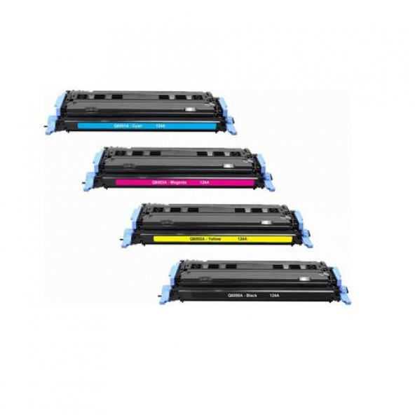 Photo Print Crg-707 / Lbp-5000 / Lbp-5100 Muadil Toner - Ekonomik - 1 Set Cmyk