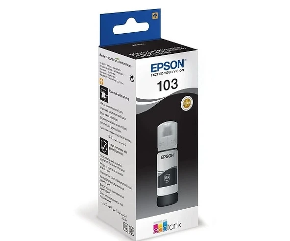 Epson 103 L3110/L3111/L3150/L3151 65 Ml Bleck Siyah Mürekkep C13T00S14A