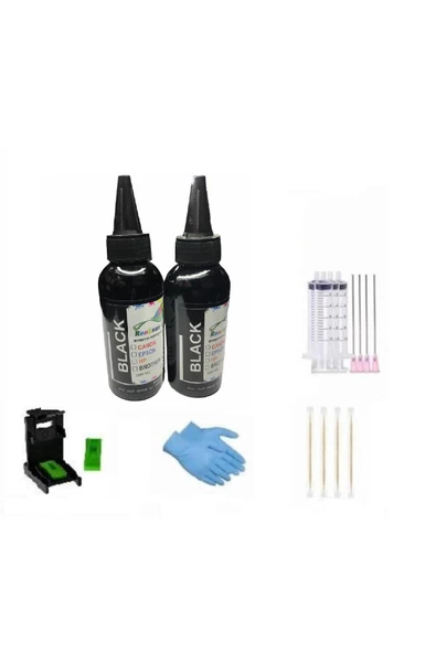 CANON E414 UYUMLU KARTUŞ DOLUM MÜREKKEP 2'Lİ SİYAH PAKET RENKSAN