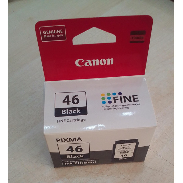 Canon Pg-46 ( PG46 ) Si̇yah (Orji̇nal Kutusunda) Orji̇nal Kartuş