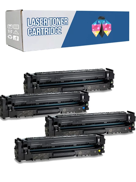 Safir Toner Hp 207A-W2210A LaserJet Pro MFP M283fdw CMYK 1 Set  Çipli Muadil Toner