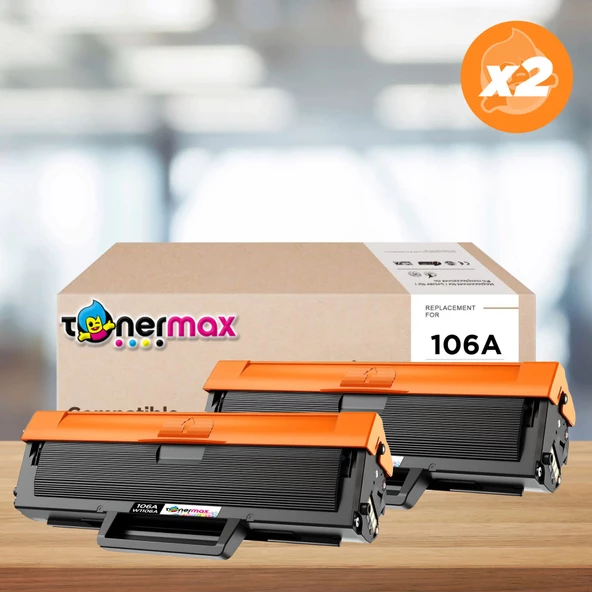 HP 106A / W1106A Muadil Toner 2'li Avantaj Paket - Çipli / 107A / 107W / Mfp 135W / Mfp 137fnw