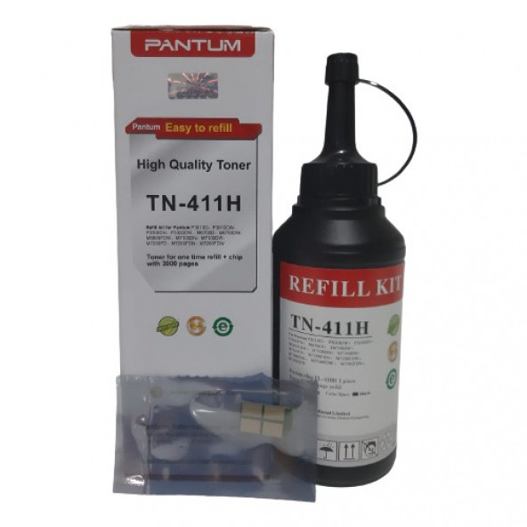 Pantum Tn-411H Refill Toner Dolum Kiti Siyah (Orijinal Toner Dolum Kiti)