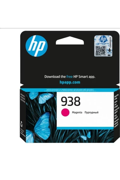 HP 938 Magenta Kırmızı Kartuş 4S6X6Pe / HP