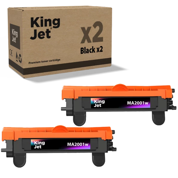 Kingjet MA2001w Muadil Toner 2'li Paket - Kyocera Uyumlu Tk-1240/Tk-1248 Muadil Toner