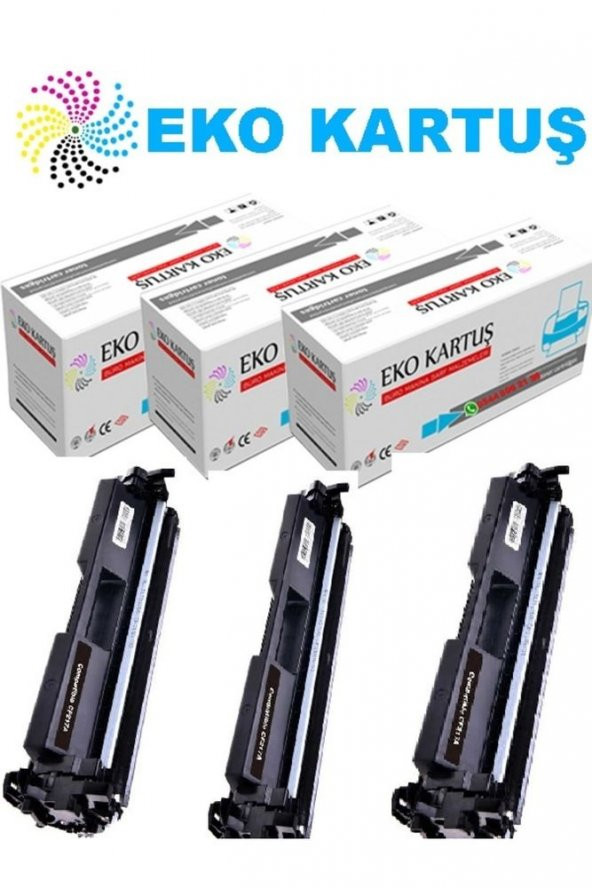 HP Laserjet Pro Mfp M130a HP Cf217a(17a) Uyumlu 3’lü Paket Toner,