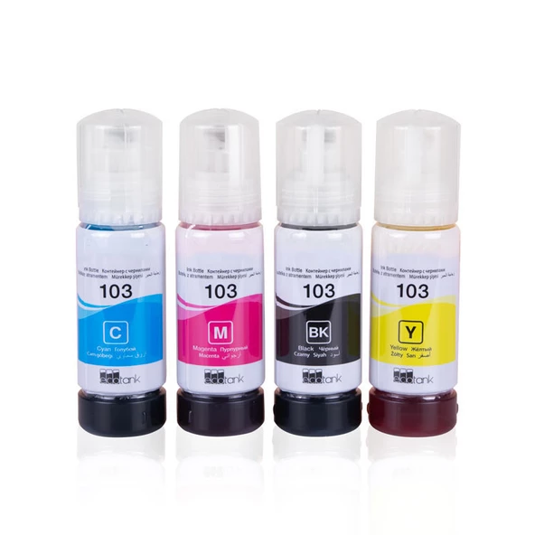 Epson 103 Epsonecotank L3156 Muadil Mürekkep Seti
