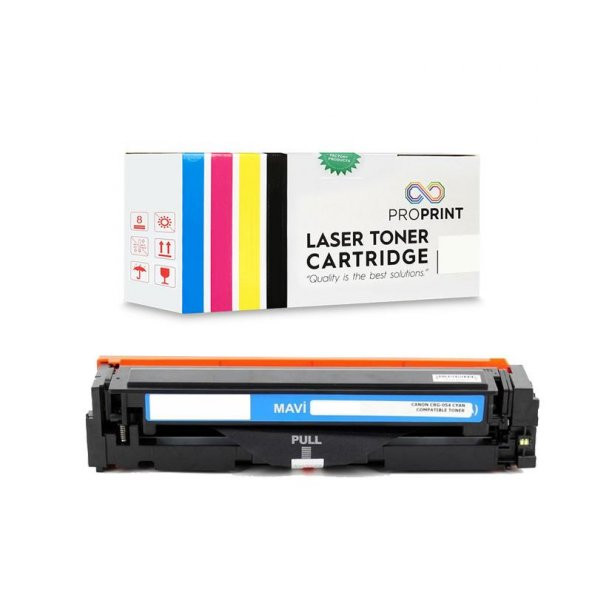 TKPrint Canon CRG-054 1.200 Sayfa Mavi Muadil Toner- MF-644Cdw