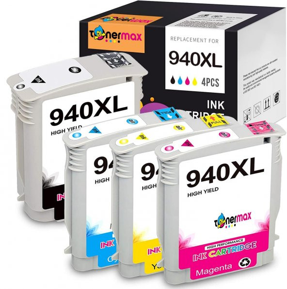 HP 940XL / HP Officejet Pro 8000 Enterprise - A811A Muadil Kartuş Takım