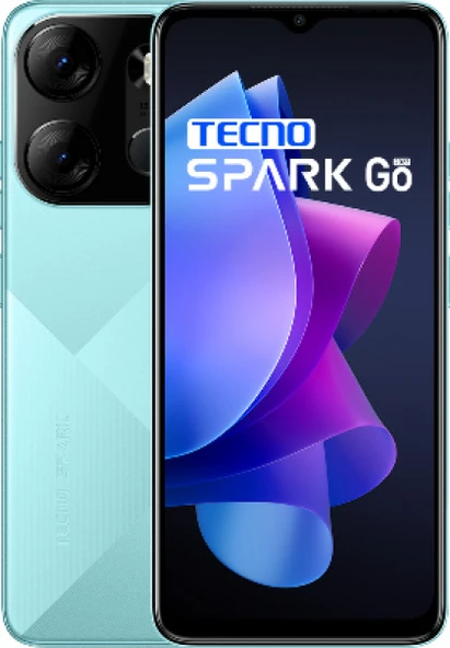 Tecno Spark Go 3 GB 64 GB Mavi (İthalatçı Türkiye Garantili)