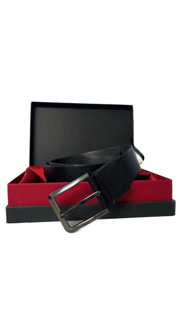 Fossil Siyah Rengi Hakiki Düz Deri Spor 4 Cm Erkek Kemeri-125