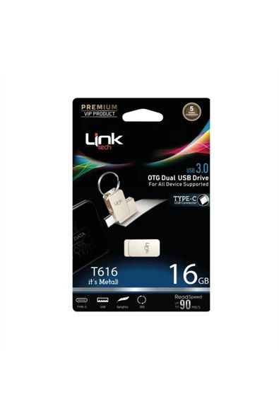 Pazariz 16gb Type-C Dual 3.0 90mb/S Premium USB Bellek