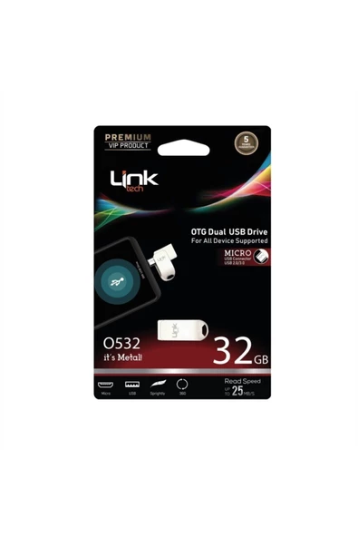 Pazariz 32gb Micro Premium Otg Dual 25mb/S USB Bellek
