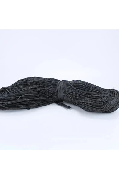 Siyah Renk Çile Kağıt İp Çanta Ipi Supla Ipi No:12 - (550-600 Gr)