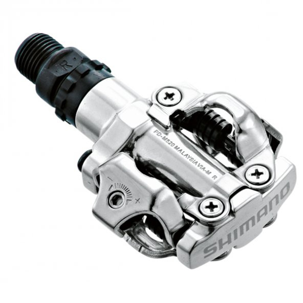 Shimano Pedal Spd W/ Kal Sm-SH51 Pd-M520 Gümüş+SH51 Kal Dahi̇l